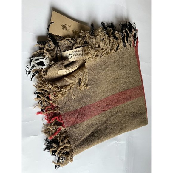 Burberry Women Wool Beige House Check Square Scarf - Picture 6 of 10